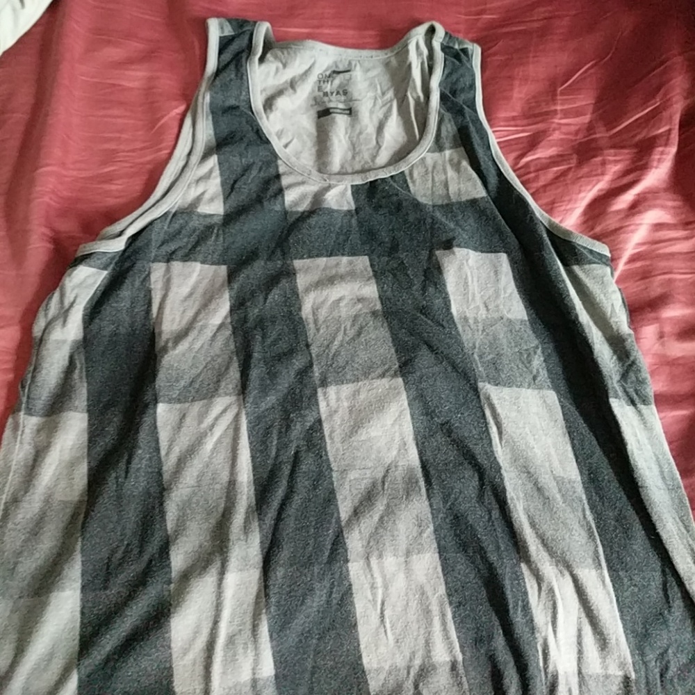 Black/Gray Plaid Tank